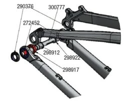 Trek Scratch 2010-2011, 300777, Achse, M12x1.75x197mm -Rad Teile Verkaufe 56397 0