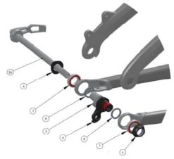 Trek Lush Carbon 2012, 301803 (Nr.6), Mutter -Rad Teile Verkaufe 56755 1