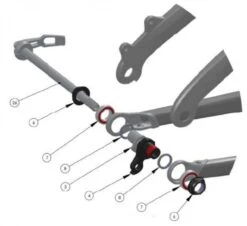 Trek Lush Carbon 2012, 306006 (Nr.8), Dichtungsring, I.D. 17.0mm