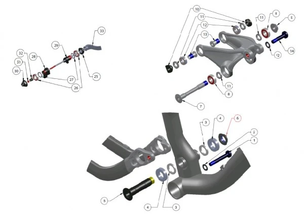 Trek Fuel EX 4 2013, 305084 (Nr.30), Mutter M17x1.0 3 Trek Fuel EX 4 2013, 305084 (Nr.30), Mutter M17x1.0