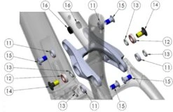 Trek Powerfly FS 2015/2016, Nr.16, 311604, Washer, I.D. 10mm, O.D. 16.5mm, Th 5.7mm -Rad Teile Verkaufe Bild14Zoo74Z0X2u2F