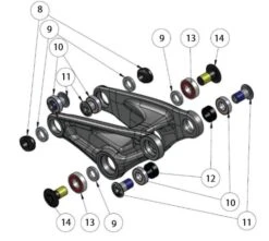 Trek Remedy 27,5 2014, 327734, Nr.8, Nut, M10x1.0 -Rad Teile Verkaufe Bild27HlTlzqh9Luhu