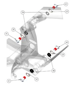 Trek Rail Carbon 2020/2021, Nr.39, 599900, Rear Shock Pin-to-Trunnion 18.5mm Head Hardware -Rad Teile Verkaufe Bild3p1lSfjXv8eZSY
