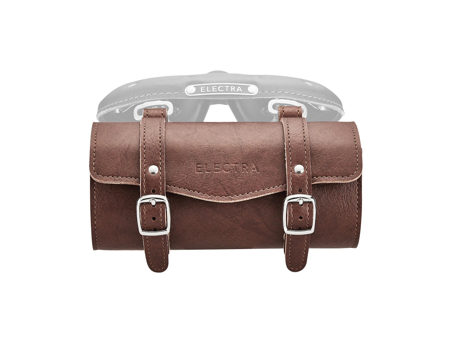Electra Classic Faux Leather Tool Bag Brown 8 Electra Classic Faux Leather Tool Bag Brown – Bild 6
